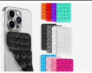 Silicone Suction Phone Mount Pad – Anti Slip Adhesive Phone Holder