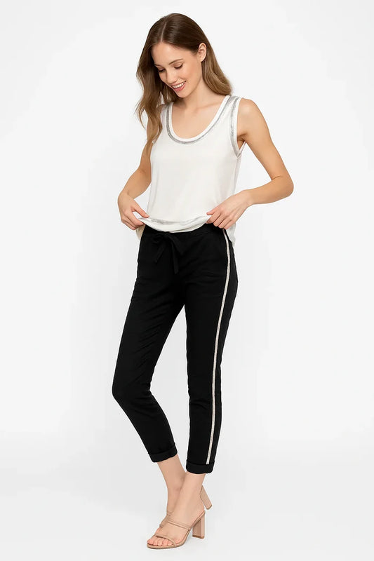 Silver Foiled Tank Top- 2 colors