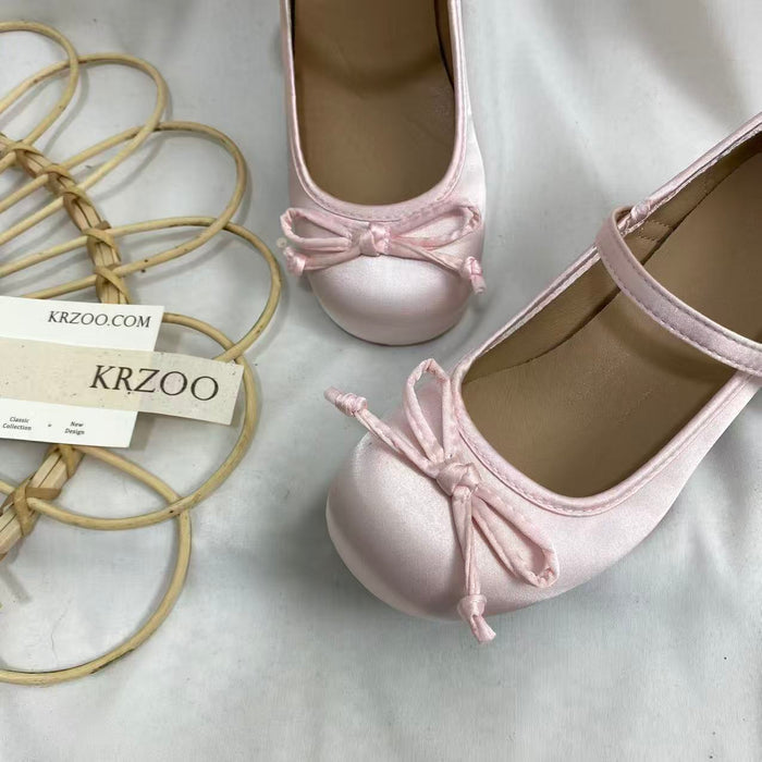 Simple Retro Chunky Heel Mary Jane Shoes