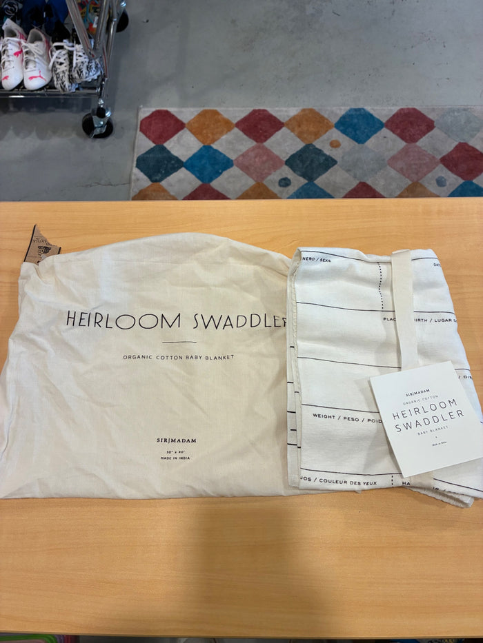 Sir | Madam Birth Certificate Swaddle NWT