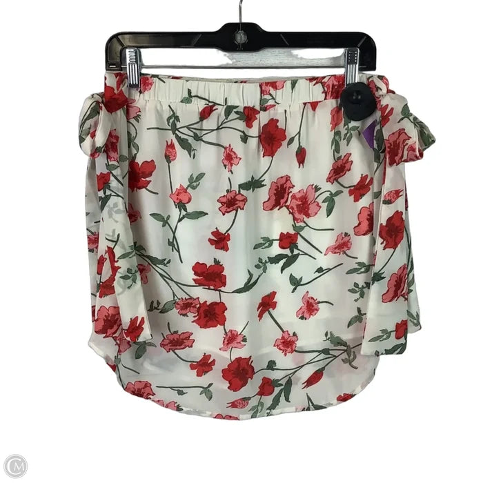 Skirt Midi By Polagram In Floral Print, Size: S