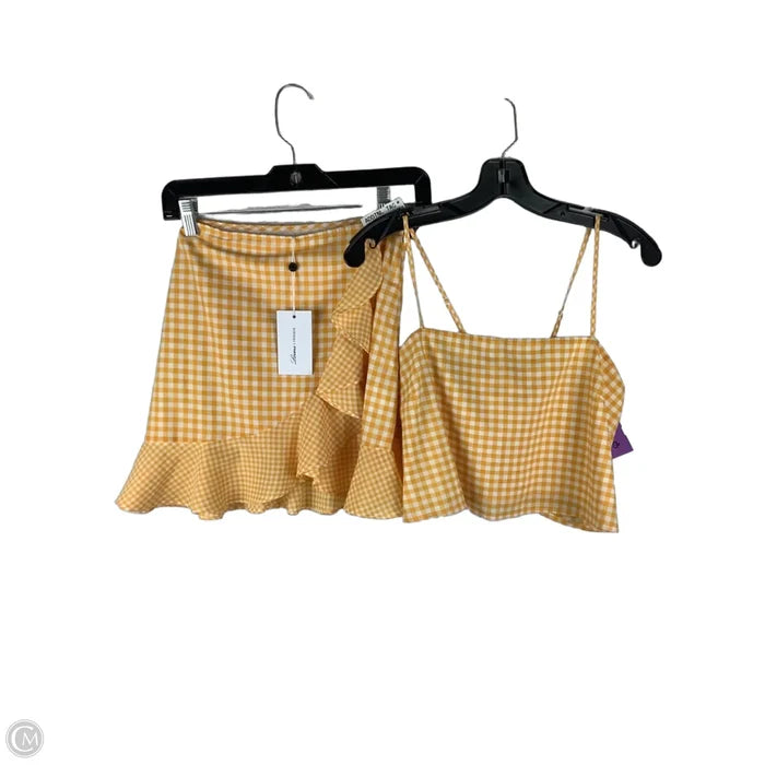 Skirt Set 2pc By Lovers & Friends In Yellow, Size: Xs