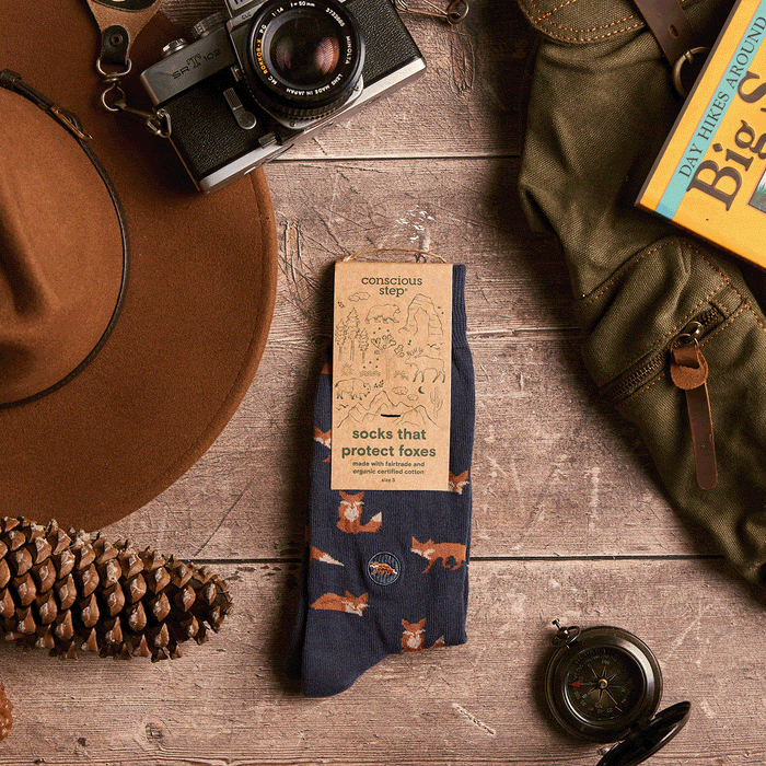 Conscious Step Socks that Protect Foxes