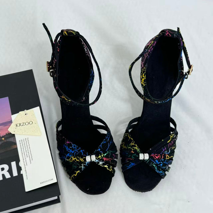 Soft-Soled Indoor High-Heeled Dance Shoes