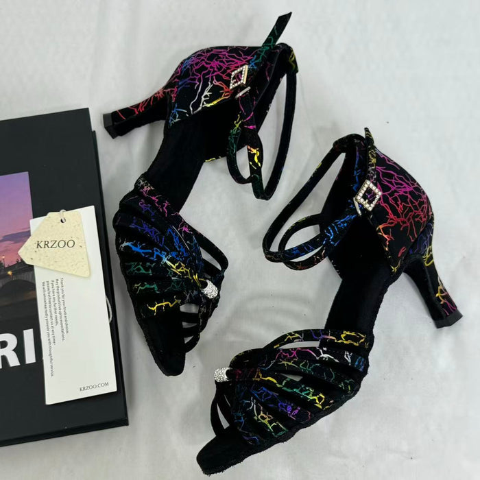 Soft-Soled Indoor High-Heeled Dance Shoes