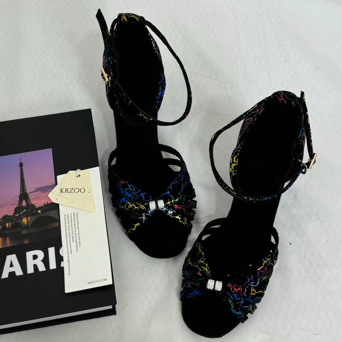 Soft-Soled Indoor High-Heeled Dance Shoes