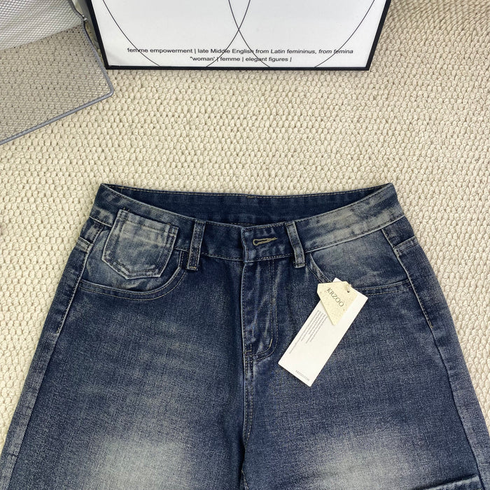 Solid-color loose wide-leg trousers