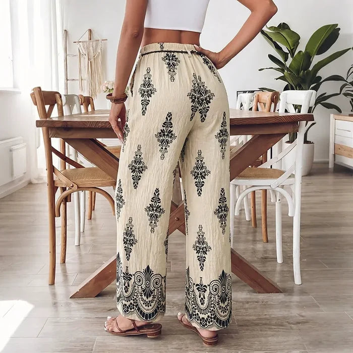 Sophisticated High-Waisted Wide-Leg Trousers