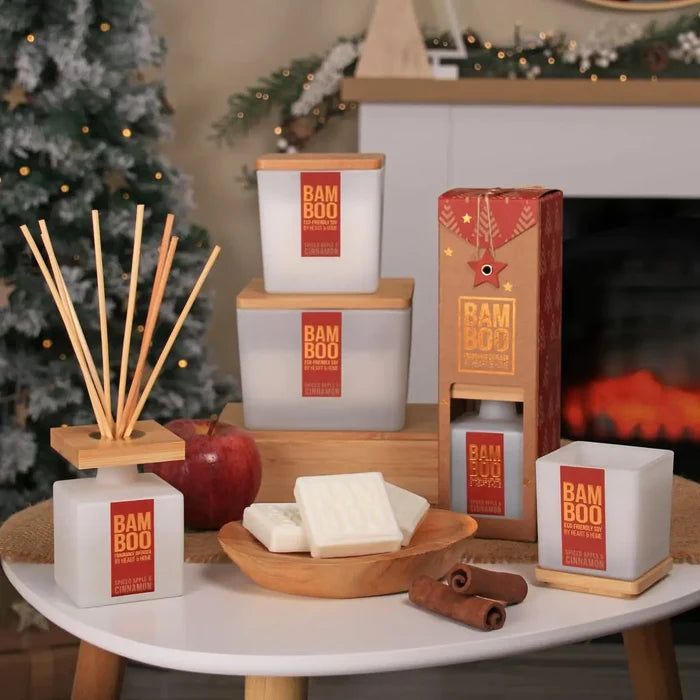 Spiced Apple & Cinnamon | Bamboo Candle Medium