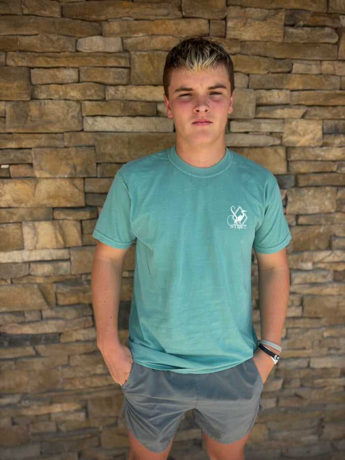 Straight Shots T-Shirt | Seafoam