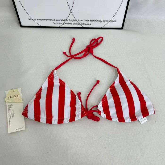 Strappy necked swimming suit
