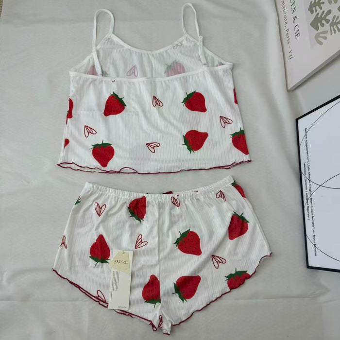 Strawberry heart patterned set