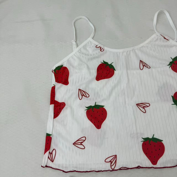 Strawberry heart patterned set