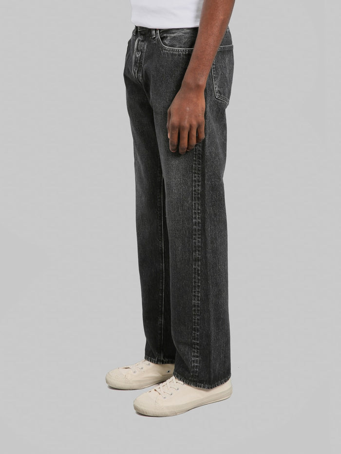 Sugar Cane 1947 Model Hard Wash  Straight Black Jeans side