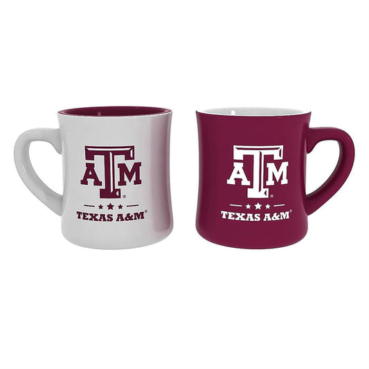Texas A & M University 10oz Ceramic Cup Set, 2pc