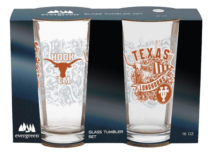 Texas Sports Glass Tumbler Set- 4 Teams