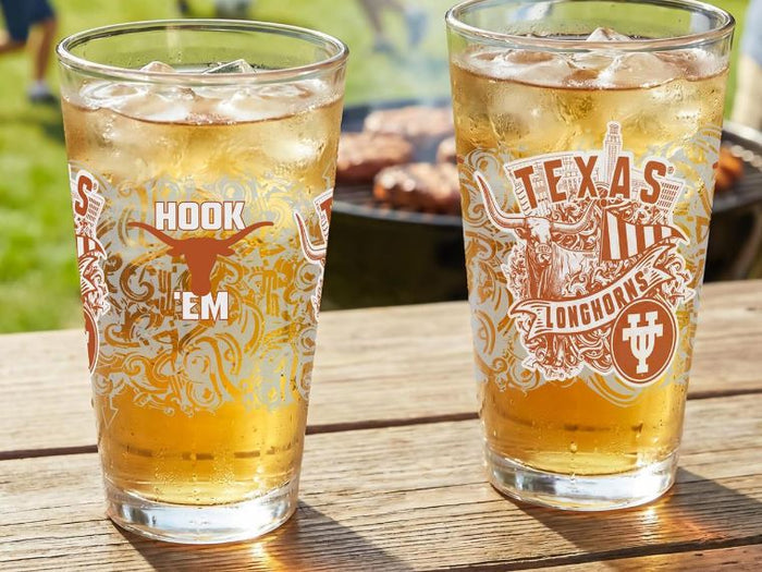 Texas Sports Glass Tumbler Set- 4 Teams