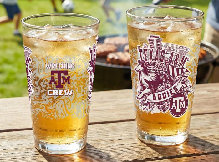 Texas Sports Glass Tumbler Set- 4 Teams