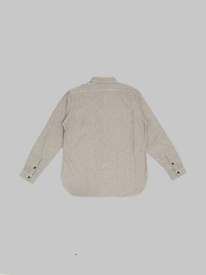 The Rite Stuff Railhead Engineer Selvedge Salt & Pepper Work Shirt Iron Grey