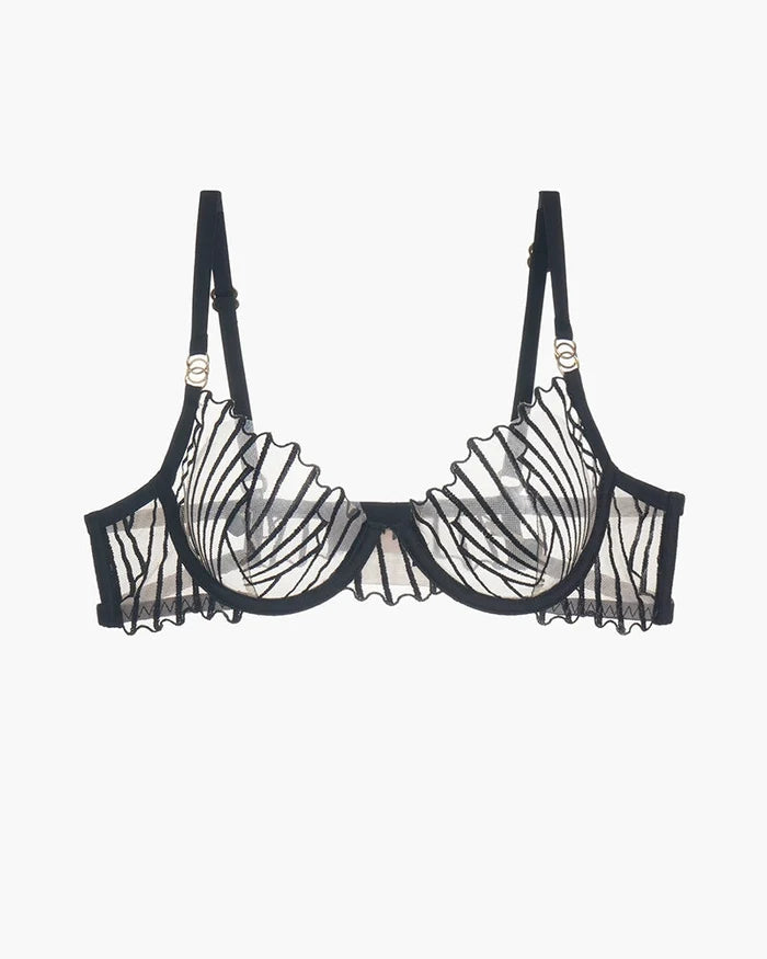 Thin Embroidered Bra