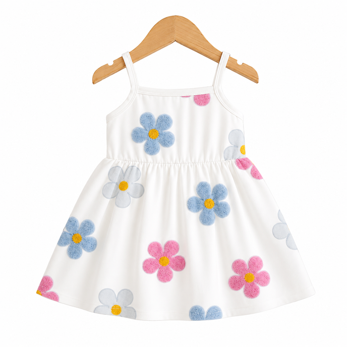 Toddler Girls Floral Print Sleeveless Dress