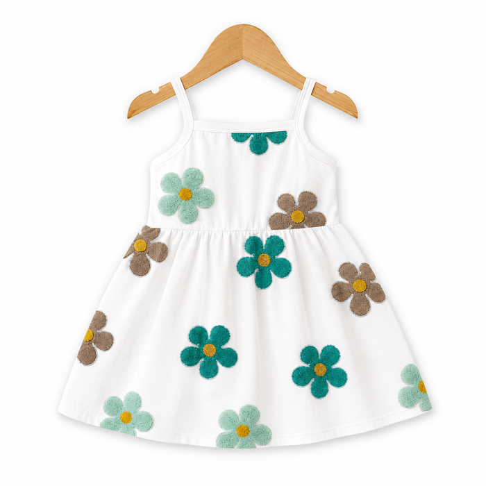 Toddler Girls Floral Print Sleeveless Dress