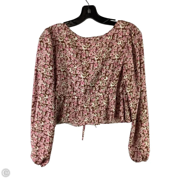 Top Long Sleeve By Altard State In Floral Print, Size: M