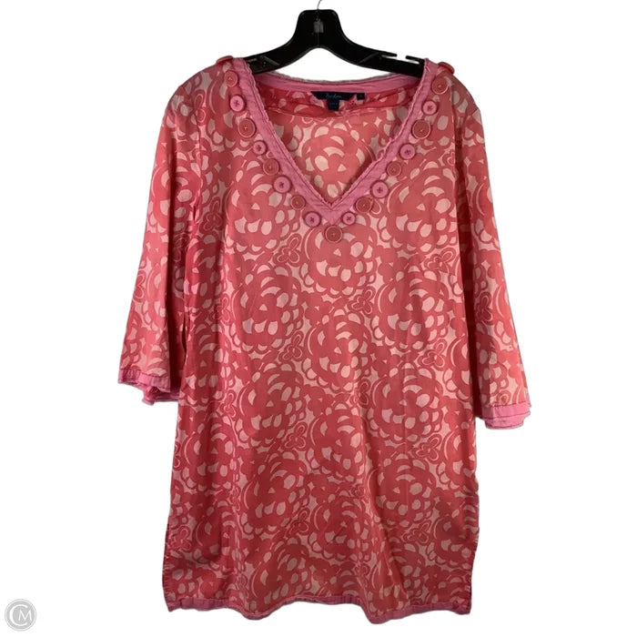 Top Long Sleeve By Boden In Pink, Size: 14