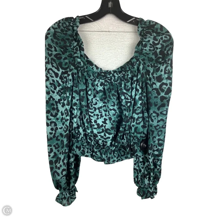 Top Long Sleeve By Buddy Love In Animal Print, Size: S