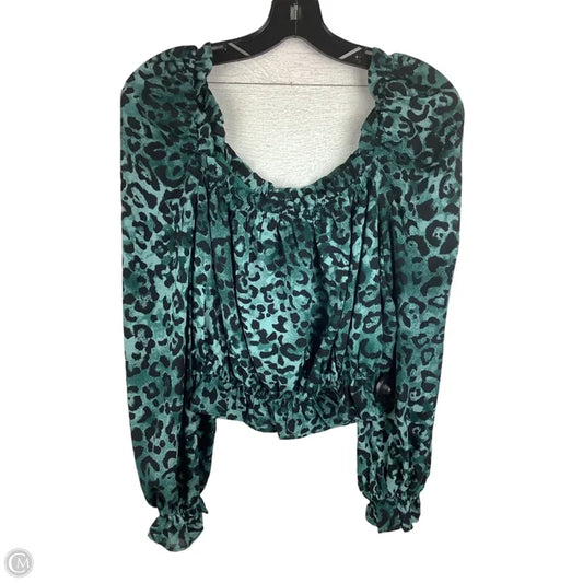 Top Long Sleeve By Buddy Love In Animal Print, Size: S