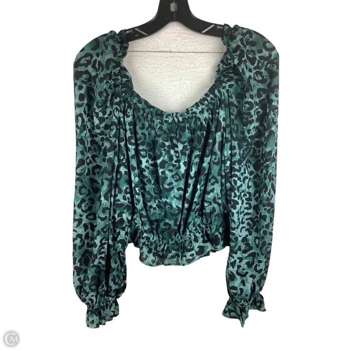 Top Long Sleeve By Buddy Love In Animal Print, Size: S