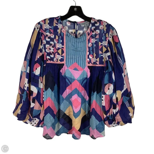 Top Long Sleeve By Conditions Apply In Multi-colored, Size: S