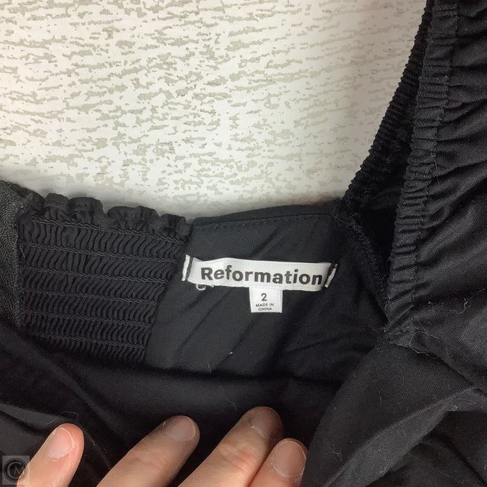 Top Long Sleeve By Reformation In Black, Size: 2