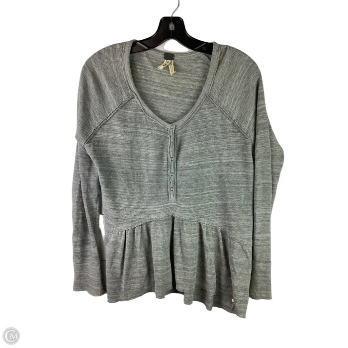 Top Long Sleeve By We The Free In Grey, Size: Xs