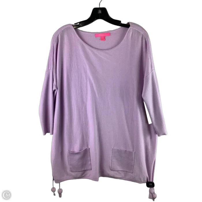 Top Long Sleeve Designer By Lilly Pulitzer In Purple, Size: S
