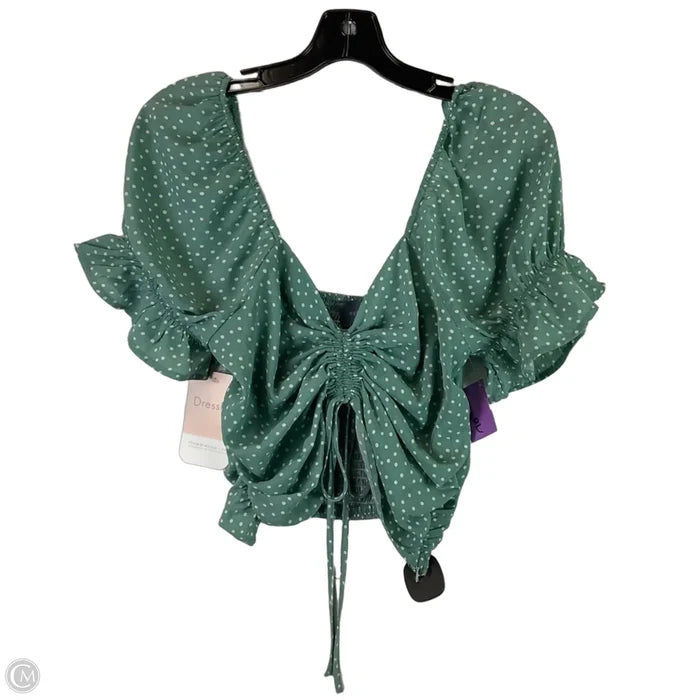 Top Short Sleeve By Clothes Mentor In Green, Size: L