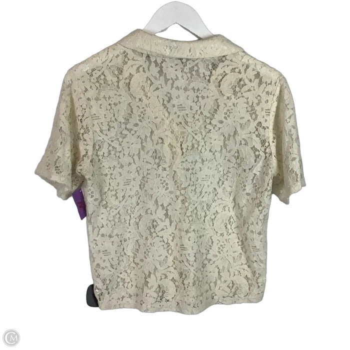 Top Short Sleeve By Joie In Cream, Size: Xs