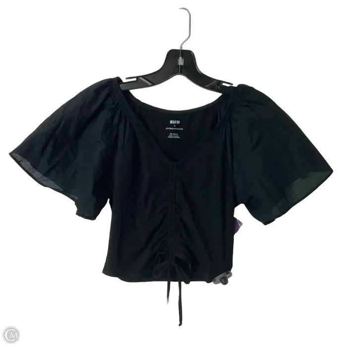 Top Short Sleeve By Maeve In Black, Size: Xxs