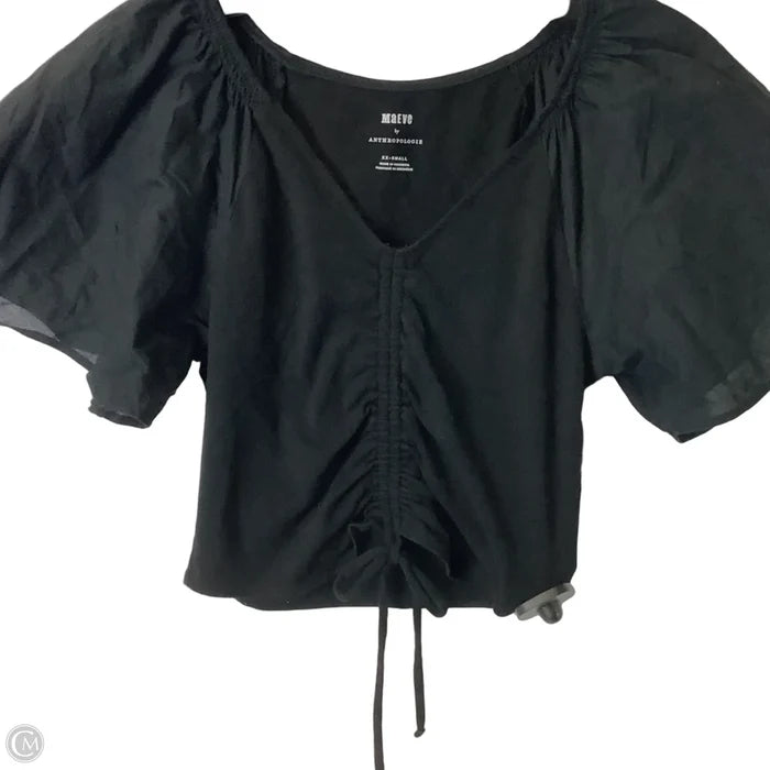 Top Short Sleeve By Maeve In Black, Size: Xxs