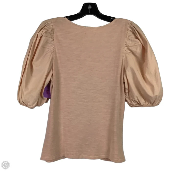 Top Short Sleeve By Nation In Pink, Size: M