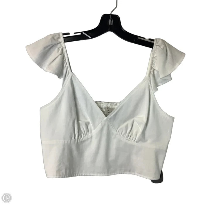 Top Sleeveless By A New Day In White, Size: M