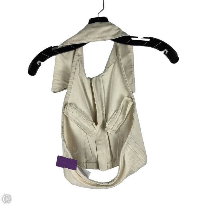 Top Sleeveless By Adidas In Cream Denim, Size: Xs