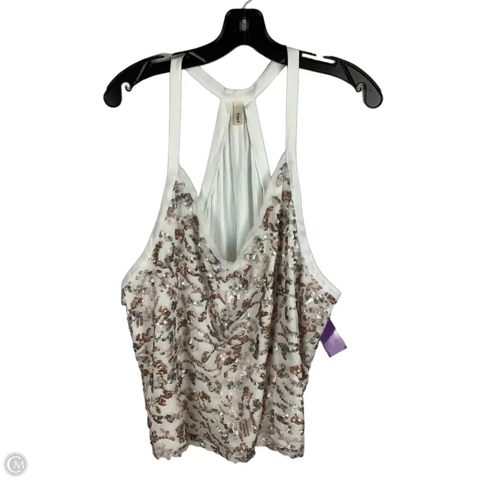 Top Sleeveless By Tiny In White, Size: Xl