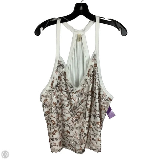 Top Sleeveless By Tiny In White, Size: Xl