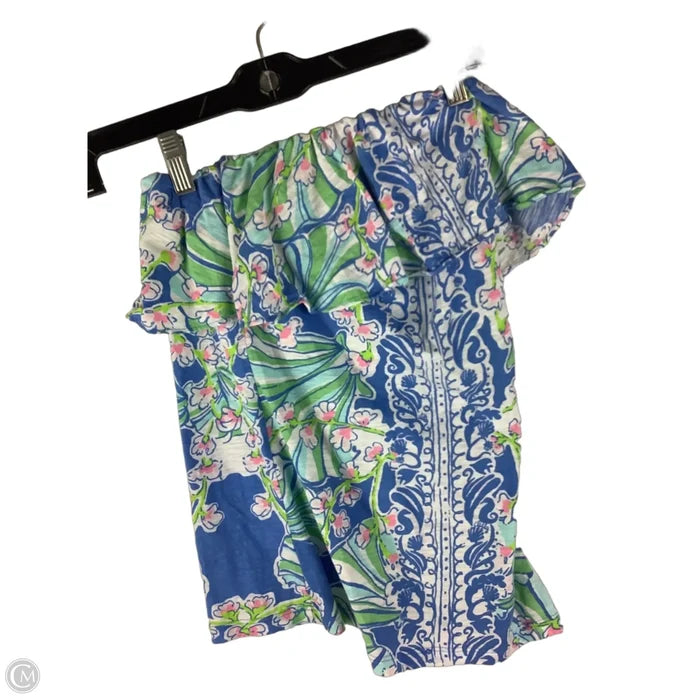 Top Sleeveless Designer By Lilly Pulitzer In Blue, Size: Xs