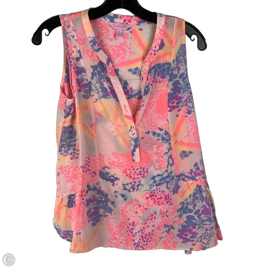 Top Sleeveless Designer By Lilly Pulitzer In Multi-colored, Size: Xs