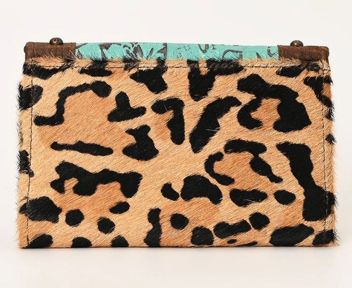 Trifold Leather Mixed Media Wallet