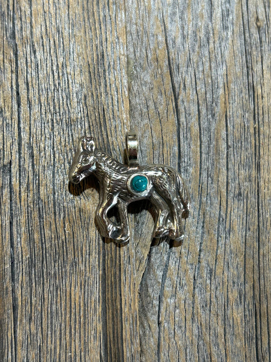 TURQUOISE DONKEY PENDANT