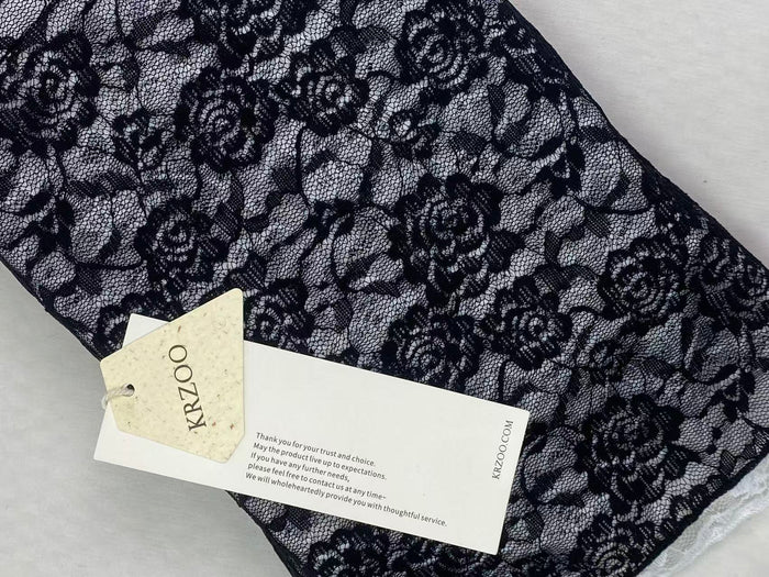 Two-color lace jacquard bandeau top