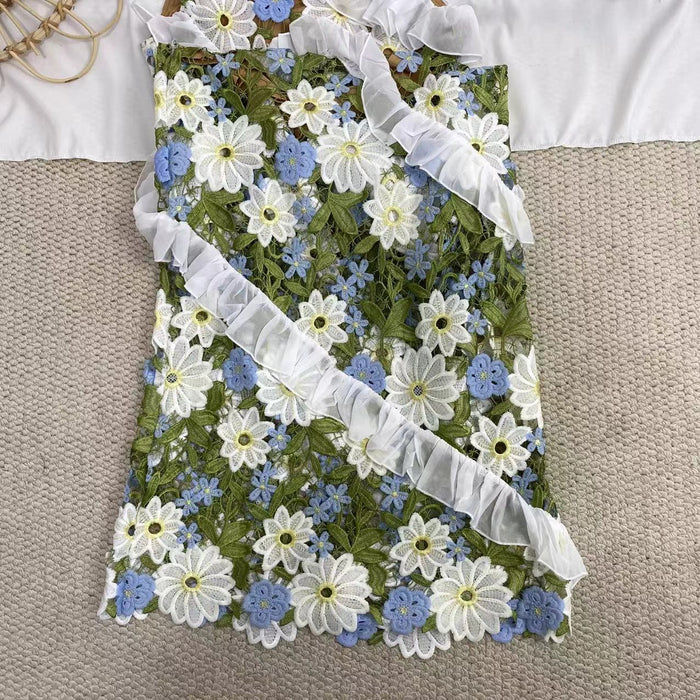 Two-Tone Lace Dress